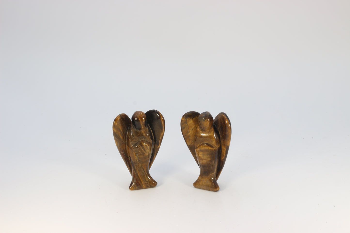 Tiger's Eye Angel Figurines